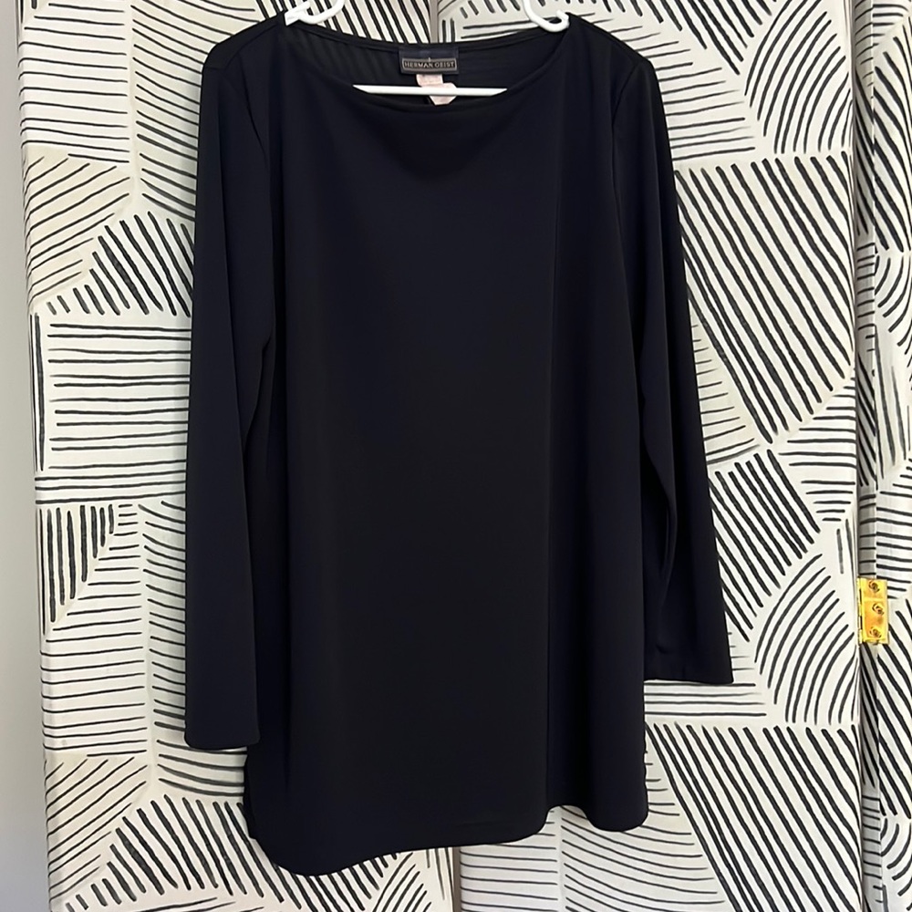 Herman Geist Navy Long sleeve top